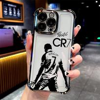 Garsus futbolininkas C-CR7 Padengtas telefono dėklas skirtas Xiaomi Redmi 15 A3 15C 14C 13C K50 A1 Note 15 14 13 12 12s Pro Plus 4G 5G Redmi Note 14 4G white