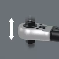 Wera torque wrench with push-through square Click-Torque Lock C 3 R/L