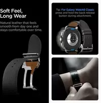ENZO Samsung Galaxy Watch 8/ Classic 40/44/46mm Black