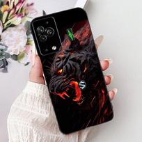 For Xiaomi Black Shark 5 Pro Shark5 Phone Case Black Shark 5 5Pro Elegant Floral Cat Painted Soft Silicone TPU Cases Black Shark 5 Pro