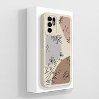 Oppo Reno 6 dėklas Aliejinė tapyba Minkštas skystas silikonas Atsparus smūgiams telefono korpusas Oppo Reno6 4G 5G pilna apsauga Galinis dangtelis Oppo Reno 6 (5G)