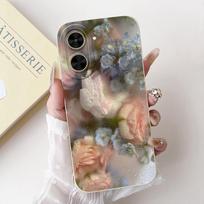 Skirta Xiaomi Redmi A5 NFC RedmiA5 dėklas Poco C71 Coque Funda Gėlė Mergaitiška Triušis Moteriškas Madingas Minkštas telefono dėklas Minkšto silikono Etui Xiaomi Redmi A5