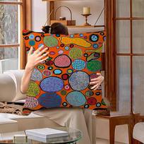 Yayoi Kusama Meno Pagalvė Dovanų Namų Biuro Dekoro Pagalvė Miegamojo Sofos Automobilio Pagalvėlės Užvalkalas Pagalvės Užvalkalas 50x50 cm