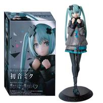 Oficiali Hatsune Miku Anime Figūrėlė Statulėlė - Mielas Vocaloid Kolekcionuojamas Modelis PVC Lėlė gray