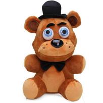 Penki vakarai pas Freddy (Fnaf) Mieli pliušinių žaislų rinkiniai 18 cm žaidimų lėlės: Bonnie Meškutis Foxy Iš Animacinio Serialo Freddy Pliušinė Lėlė brown