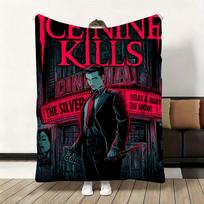 Ledinis N-Devyni Žudo Juosta Mesti Storas Flanelinis Antklodė Lengvas Šiltas Jaukus Odai Draugiškas Mesti Ant Sofos Lovos Biuro Žiemos Naudojimui 75x90cm red