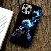 Gojo dėklas telefonui iPhone 17,16,15,14,13,12,11 Plus,Pro Max,XS,Spalvotas sidabru padengtas vidinis dangtelis iPhone15