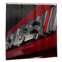 Case Ih Raudonas Traktoriaus Logotipas Dušo Užuolaida Ūkininkavimo Žemės Ūkio Tematikos Dekoras Ūkininko Dovana Atspari Vandeniui Poliesterio Audinys Su W90H180(CM)-1 Pcs brown
