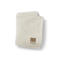 Elodie Details megztas pledas kūdikiui Pointelle Creamy White, baltas