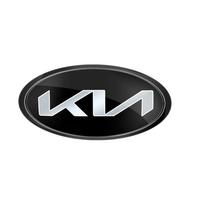 ABS Automobilio Logotipo Ženklelis Priekinio Variklio Dangčio Emblema Galinės Bagažinės Dekoratyvinės Lipdukai Skirti Kia Sportage Rio K2 Ceed Carnival Picanto Soul EV6 Niro 12.9cm x 6.5cm black