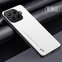 Skirta Xiaomi 17T/17T Pro dėklas Prabangus matinės odos draugiškas PU odos dangtelis Mi 17T itin plonas smūgiams atsparus Funda Xiaomi 17T Pro balta