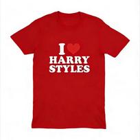 2026 New Love Harry Styles Cotton Shirt Unisex Y2k High-Quality Summer Men Women O-neck Short Sleeve Graphic Tshirt Fan Gift XXXL red