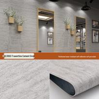 Lanksti minkšta akmens plokštė: Itin plonas, lankstus, lipnus dekoratyvus sienos lipdukas, Roman White Travertine spalvos 60*280cm