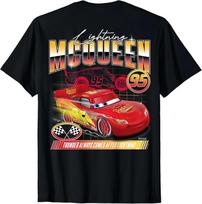 Cars - Lightning McQueen Racing T-Shirt, 2 Sides XXXL red