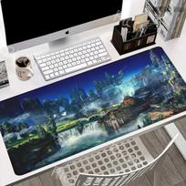 Final Fantasy XIV pelės kilimėlis XXL Klaviatūros PC Guminis pelės kilimėlis Stalo kilimėlis HD spaudinys Žaidimo užrakintas kraštas Pelės kilimėlis Darbalaukio dekoratyvinis kilimėlis LockEdge 400x800x2mm white