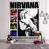 Nirvana Grupė Žurnalas Klasikinis Anime Komiksų Sieninė Danga Menas Mokslinė Fantastika Kambarys Namų Dekoras Sienos Kabinys Namų Dekoras 70x95 cm