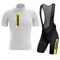 Mavic 2026 Dviračių Džersio Rinkinys, Trumpomis Rankovėmis, Kvėpuojantis, MTB Dviratis, Dviračių Drabužiai, Džersis, Ciclismo, Vasaros Kvėpuojantis Dviračių Drabužių Uniformos Kostiumas Asian size - S gray