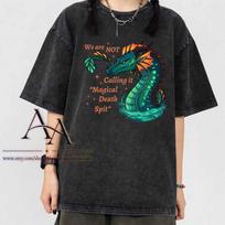 Mineral Wash Tee Rainwings Wings Of Fire Dragons Shirt: Comfort Colors Bookish Unisex Tee S black