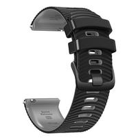 Garmin Forerunner 265 255 laikrodžio dirželis Išmanusis laikrodis 22mm Silikoninė apyrankė Garmin Venu 3 Venu 2 Vivoactive 4 Laikrodžio apyrankė 22mm Vivoactive 4 juoda pilka spalva