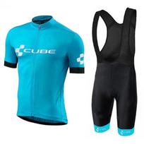 CUBE Dviratininko marškinėliai trumpomis rankovėmis Greitai džiūstantys Dviračių drabužiai Plento MTB Ritinio sportas Unisex Sportinė apranga M blue