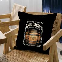 Klasikinis viskio logotipas J-Jack D-DanielS pagalvės užvalkalas sofos pagalvės užvalkalas namų kambario dekoracija vaikų dovana 30x30cm