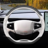 Odinis automobilio vairo užvalkalas Jaecoo J7 J8 J5 7 5 8 2025 2026 priedams balta