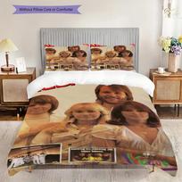 Abba Classic Album Collection Bedding (1 * duvet cover + 2 * pillowcase, without core) 2D Flat Christmas birthday gift Soft and comfortable 135x200cm