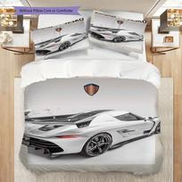 Jesko Koenigsegg Stilingi Superautomobilio Patalynės (1 * antklodės užvalkalas + 2 * pagalvės užvalkalai, be šerdies) 2D plokščias Kalėdų gimtadienio dovana Patalynės komplektas 135x200cm