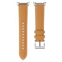 Madingas natūralios odos laikrodžio dirželis, skirtas Samsung Galaxy Watch8/9 Classic, Odinis laikrodžio dirželis, skirtas Samsung Galaxy Watch Ultra 47mm ruda