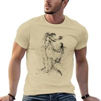 Salvadoro Dali Du veikėjai 1935 m. Marškinėliai Būtini Marškinėliai Palaidinė Per dydžio Grafika Juodi Marškinėliai Unisex M beige