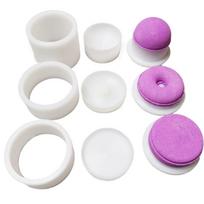3D Bath Bomb Soap Mold Plastic Soap Round Mould Doughnut-Shaped Shampoo Press Bar Mold  Soap Making 6.35CM Round white