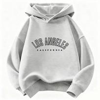 Los Angeles Raidžių Spaudinys Vaikams Hoodis Hip Hop Laisvas Megztinis Berniukams Mergaitėms Ruduo ir Žiema 160 white