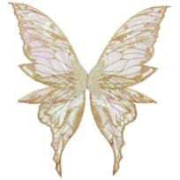 Drugelio Sparnai Fėjos Elfo Ausys Moteriška Princesės Helovino Cosplay Elfo Sparnai Fantazijos Drugelio Sparno Cosplay Aksesuaras Elfo Persirengimas One Size white