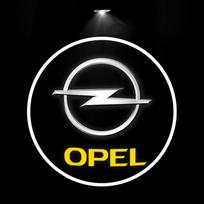 2 vnt./rinkinys Opel Vauxhall Corsa Astra Insignia Zafira Omega Mokka LED automobilio durų projektoriui Sveikinimo vaiduoklio šešėlio šviesos priedai rl3