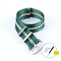 Premium-grade Nylon Strap 18mm 20mm 22mm Braided Canvas Watch Band Men Women Soft Sport Military Bracelet Accessories 22mm black