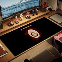 Galatasaray Spalvos Pelės Kilimėlis Didelis Žaidimų Stalo Pagalvėlė Neslystantis Nešiojamojo Kompiuterio Planšetinio Kompiuterio Didelis Pelės Kilimėlis XXL Kilimėlis Mini PC Žaidimų Kilimėlis Su Užrakinamu Kraštu 30cmx60cm(11.8x23.6inch) brown