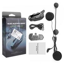 Bluetooth 5.0 Helmet Intercom Helmet Headset Motorcycle Headset Is Suitable for Front and Rear Intercom 1000 Distance gray