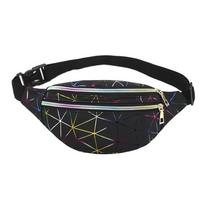 Fanny Pack Women Fashion Waist Pack Casual Crossbody Chest Bags Unisex Hip Bum Bag Travel WaterProof Belt Bag Sport Purse Pocket juoda