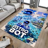 1 vnt. Astro Bot nuotykių kilimas žaidimų kambariui, miegamajam, svetainei, sofai, namų dekoravimui, vaikų žaidimų zonos kilimas, neslystantis grindų kilimėlis Y7237 40cm x 60cm blue