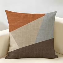 Spalvingas Minimalistinis Linijinis Paveikslėlis Pagalvės Užvalkalas Patvarus Hipoalerginis Ekologiškas Linas Trumpas Pagalvės Užvalkalas Skalbiamas 40cmx40cm(16x16Inch)