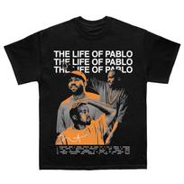Kanye West Life of Pablo Album Graphic T-shirt Men Women Streetwear Oversized Y2k Casual Loose Short Sleeve Unisex Tee Shirt Female Male Clothing 4XL black