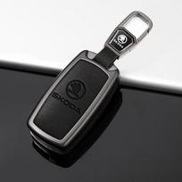 Automobilio atlenkiamo pultelio dėklas Dangtelis Apsauginis Korpusas Maišelis Skoda Octavia A5 A7 Fabia Superb Kodiaq Karoq Raktų pakabuko Aksesuarai black