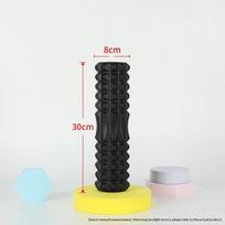 High Density Spiky Foam Roller Non Toxic Odorless Surface For Yoga Post Workout Muscle Relaxation Fitness A18 black
