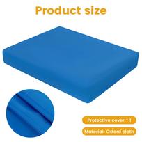 Dog Bed Cover Oxford Cloth Waterproof Dog Bed Protector Cover With Zipper Removable Dog Bed Liner Easy to Wash Pet Supplies S/M S 76x51x10cm mėlyna