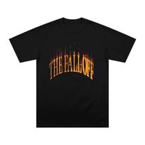 The Fall Off Flame Letter Graphic Cotton T-and kids tshirt Men Women Hip Hop Short Sleeve Casual Daily Streetwear Soft Fashion Tops 100 brown