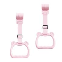 Plastic Baby Crib Hooks Hanging Ring Pull Ring for Playpen Baby Toys Baby Pull Ring  Toddler rožinė