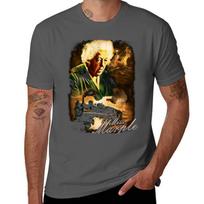 Classic Agatha Christie Miss Marple Design Tshirt Daily Casual Short Sleeve Tee Shirt L black
