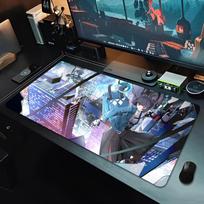 Mouse Pad Large Hoshimi Miyabi Non-Slip Rubber Gaming MousePad Desk Pad for Office and Gaming Game Z-Zenless Zone Zero Mousepad 30cmx60cm(11.8x23.6inch) gray