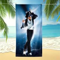 Michael Jackson Legend Beach Towel Oversized King Of Pop Stage Moonwalk Print Swim Towel Quick Dry Portable Travel Bath Towels 80cmx160cm