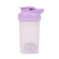 Water bottle100ML small protein powder shaker cup milkshake cup meal replacement sports fitness water cup with mini shaker cup for brewing 300ml violetinė